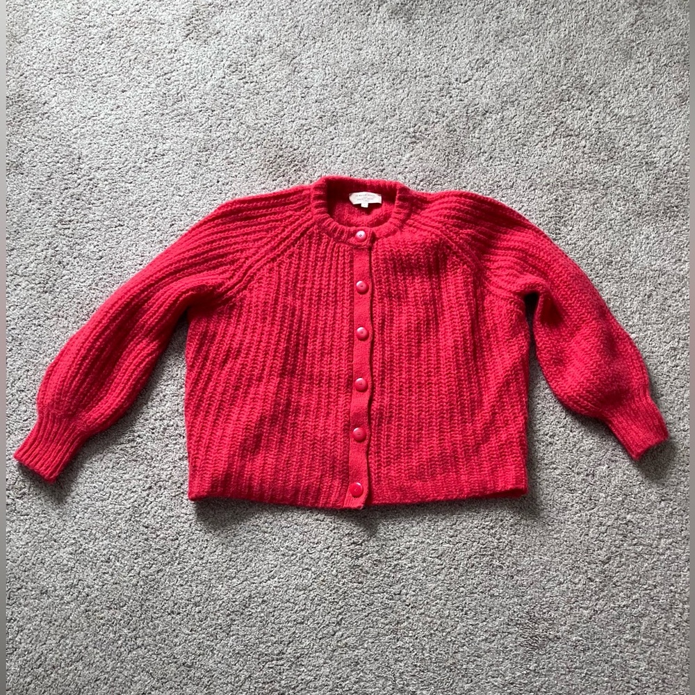 NWOT Sezane red Emile Cardigan